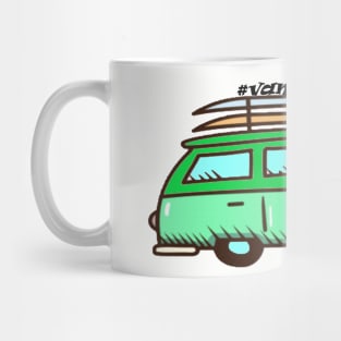 Happy camper hash tag van life Mug